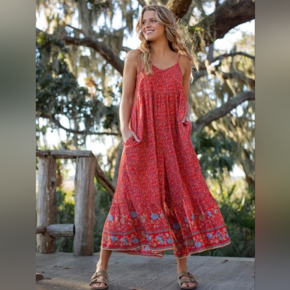 Zoe wide Leg Jumpsuit Sz L